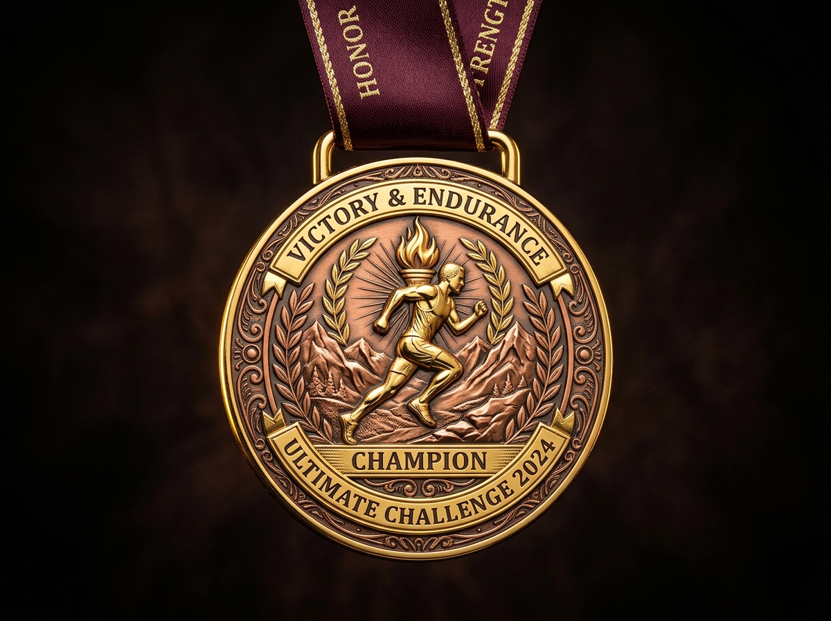 Medalha Personalizada Zamak 3D Luxo